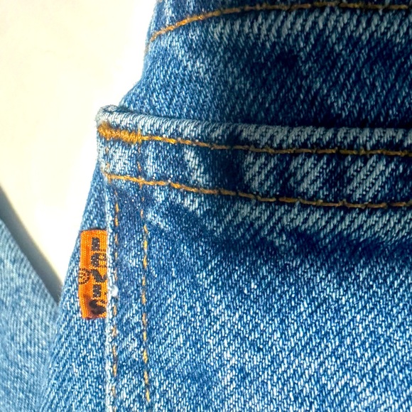 Vintage Levi’s, Orange Tab Acid Washed 90s Y2K Levi’s 550 Jeans EUC! - Picture 6 of 10